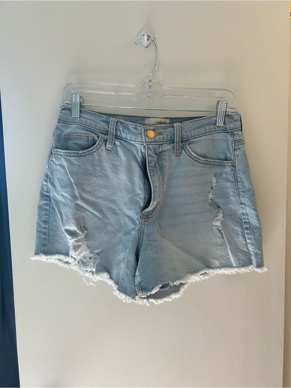 Universal Thread Light Blue Distressed Denim Shorts